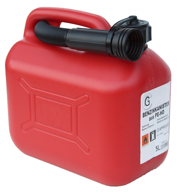 Kraftstoffkanister 5 Liter, rot  Autowasch- & Tankstellen-Einkauf Sascha  Kramer