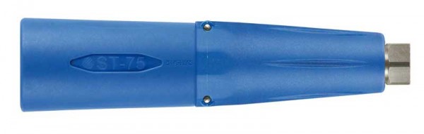 Schaumkopf ST-75.1 (blau), Edelstahl, 1/4" IG, verschiedene Düsen, ohne Schaumpad