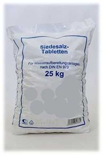 Siedesalz-Tabletten, 40 Sack x 25 kg auf Palette