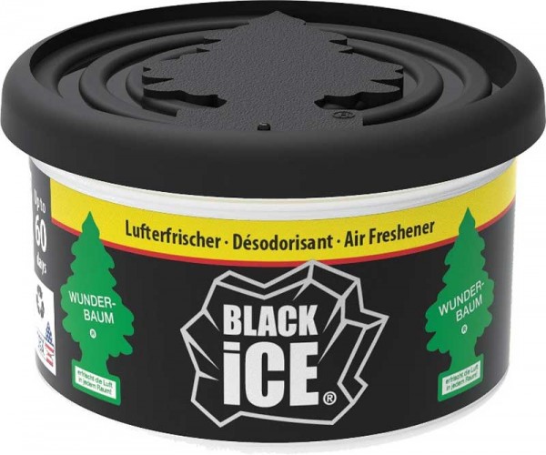 4 Wunderbaum Duftdosen "Black Ice" im Fiber Can