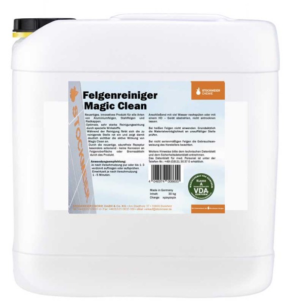 Felgenreiniger Magic Clean (5 Kanister á 20 kg))